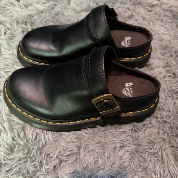 Dr. Martens Leather Mules Size 7 - Picture 2 of 8